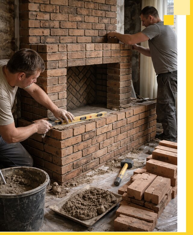 Изготовление и установка кирпичных каминов в Туймазы