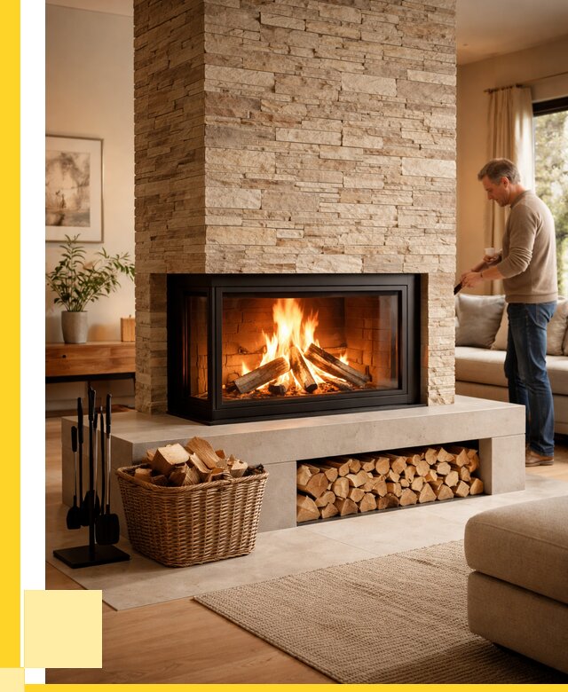 Дровяной камин под ключ в Туймазы от 203800 р. | ЭриданТмз