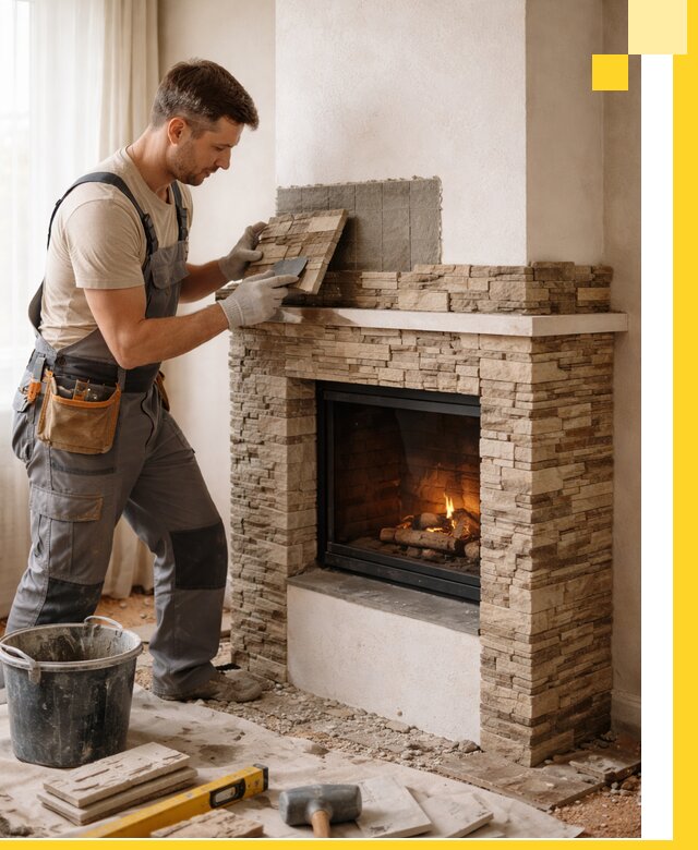 Изготовление и монтаж каминов для дома под ключ в Туймазы