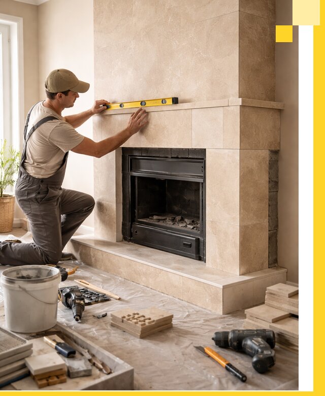 Установка и монтаж каминов в частном доме под ключ в Туймазы