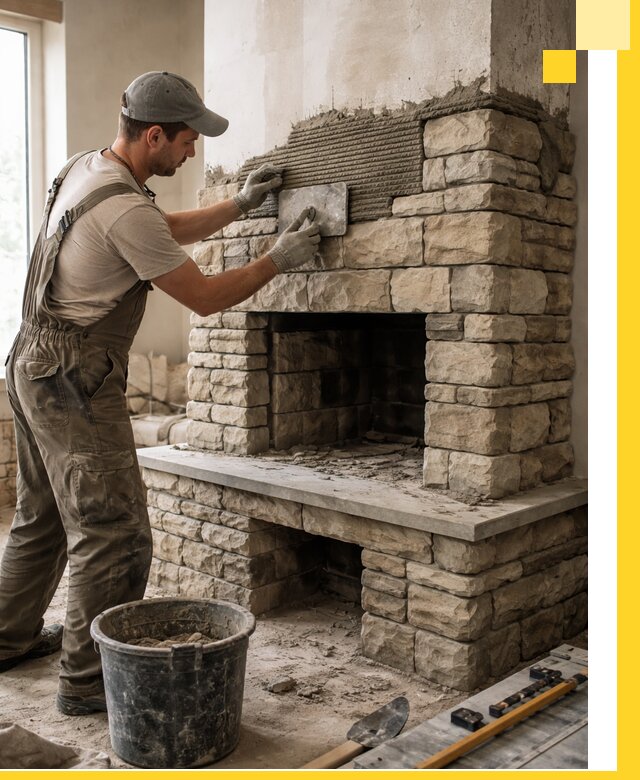 Строительство каминов под ключ в Туймазы от проектирования до монтажа