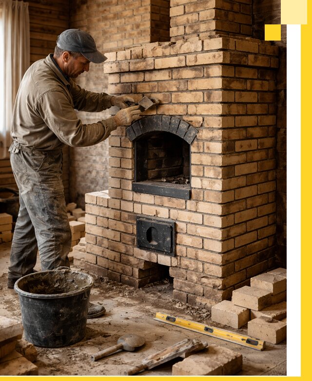 Кирпичные печи под ключ в Туймазы: проектирование и кладка