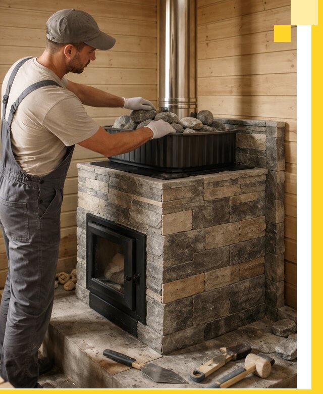 Печи для парной в Туймазы, производство, монтаж и обслуживание