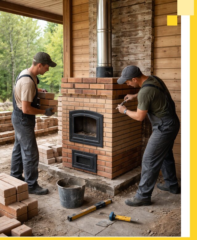 Производство и установка дачных печей под ключ в Туймазы