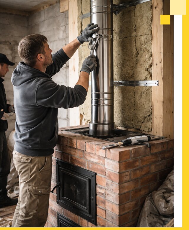 Изготовление и монтаж печей и дымоходов под ключ в Туймазы