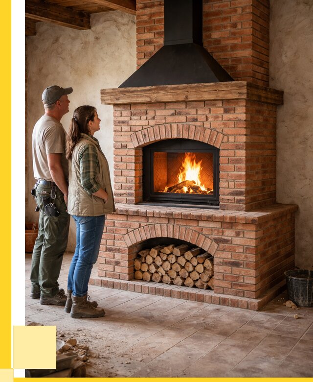 Печи камины из кирпича в Туймазы от 122280 р. | ЭриданТмз