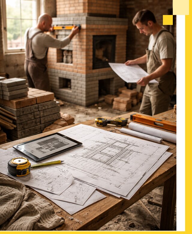 Проекты печей и каминов с индивидуальным дизайном в Туймазы