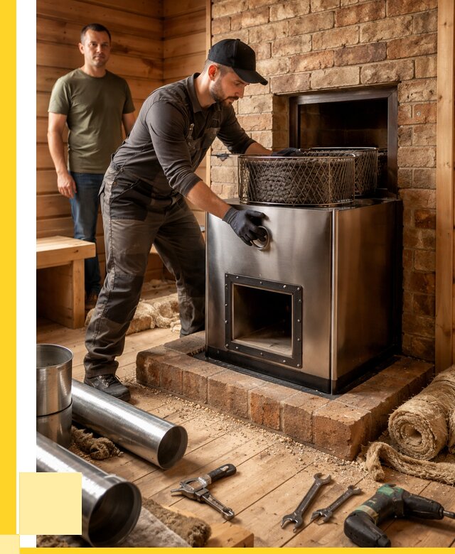 Монтаж банных печей под ключ в Туймазы от 18342 р., ЭриданТмз