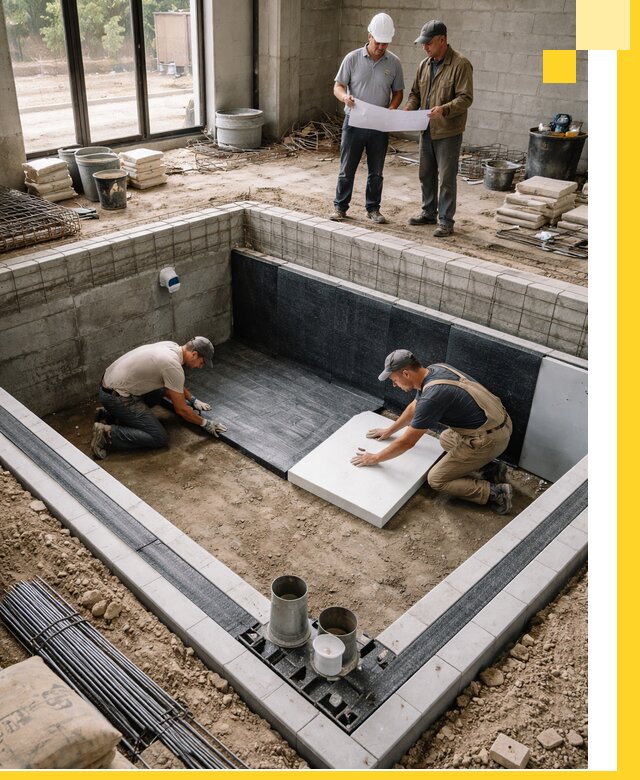 Проекты частных и общественных бассейнов под ключ в Туймазы