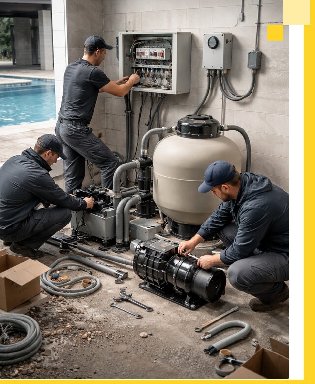 Профессиональный монтаж оборудования для бассейнов в Туймазы