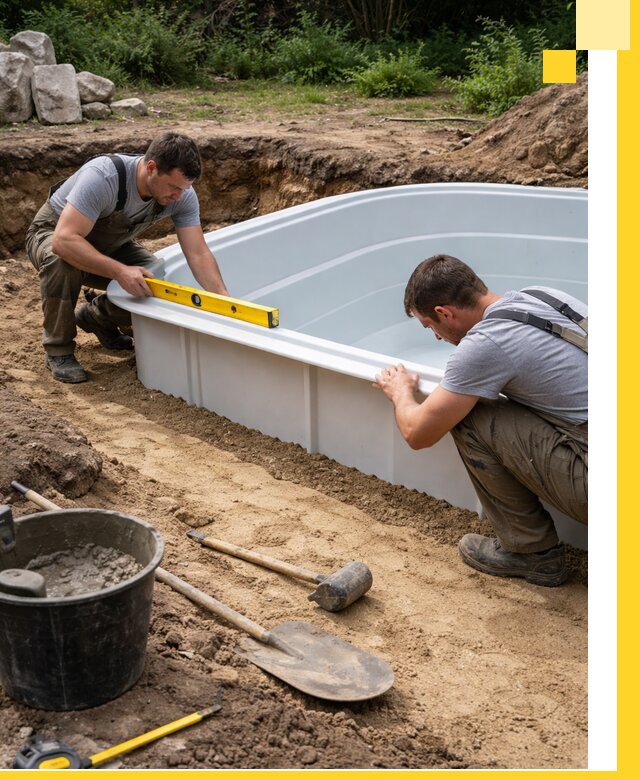 Производство и установка пластиковых бассейнов в Туймазы под ключ
