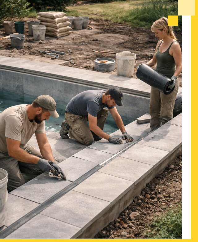 Строительство и монтаж уличных бассейнов под ключ в Туймазы