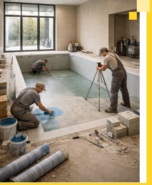 Проект и строительство закрытых бассейнов в Туймазы под ключ