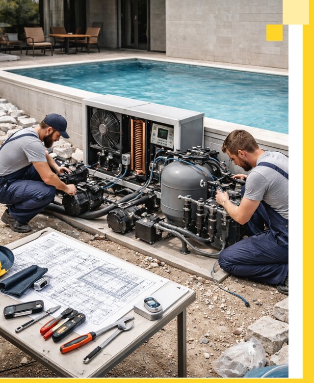 Проектирование и монтаж бассейнов с подогревом в Туймазы