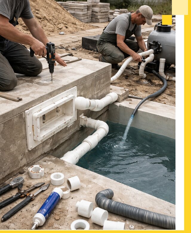 Строительство скиммерных бассейнов под ключ в Туймазы