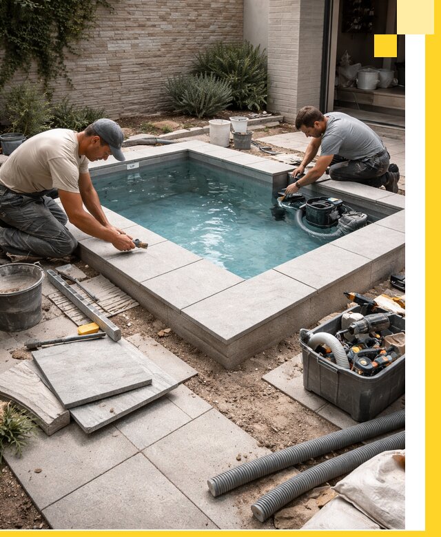 Мини бассейны под ключ в Туймазы, дизайн и установка