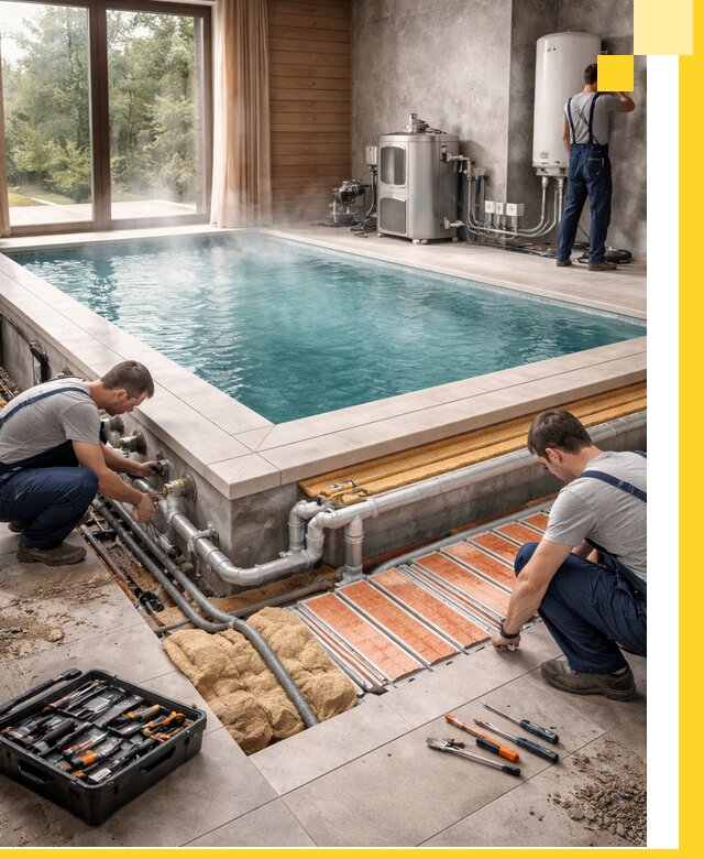 Проектирование и строительство тёплых бассейнов в Туймазы