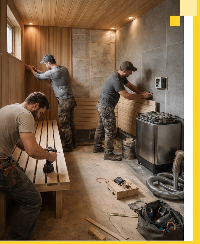Сауны под ключ в Туймазы, проектирование, строительство, отделка