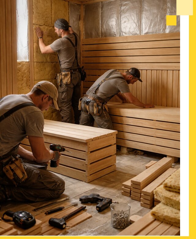 Профессиональное строительство саун под ключ в Туймазы