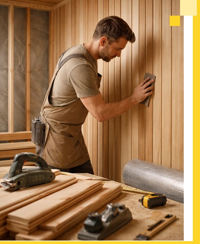 Профессиональная отделка саун и парных под ключ в Туймазы