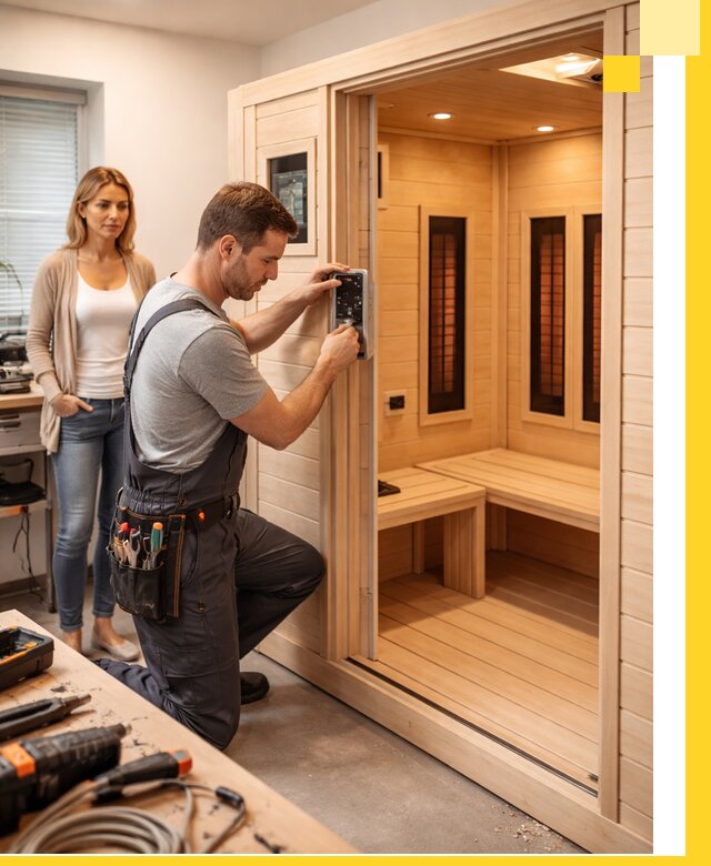 Инфракрасные сауны под ключ в Туймазы продажа и установка