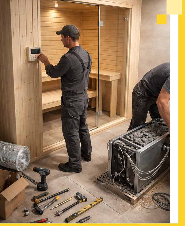 Поставка, установка и монтаж электрических саун в Туймазы