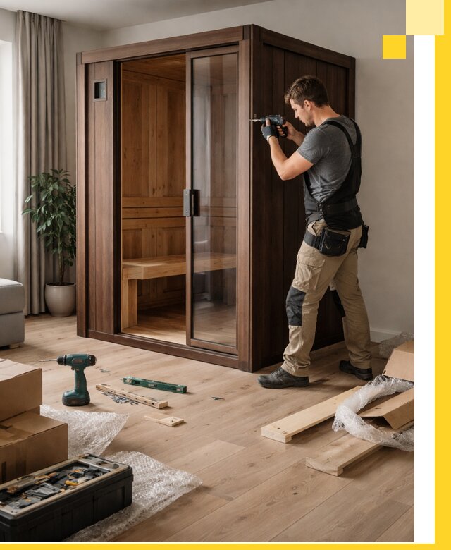 Установка и производство мини саун под ключ в Туймазы