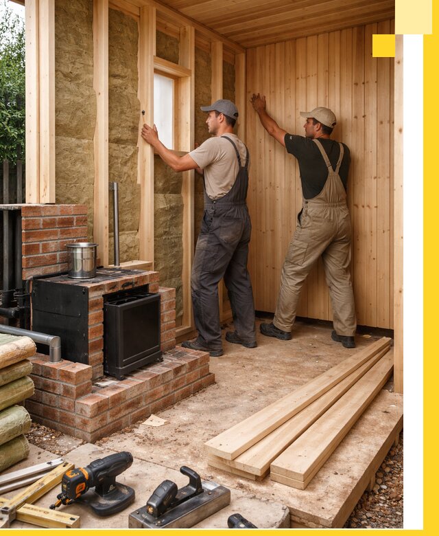 Строительство и установка дачных саун под ключ в Туймазы