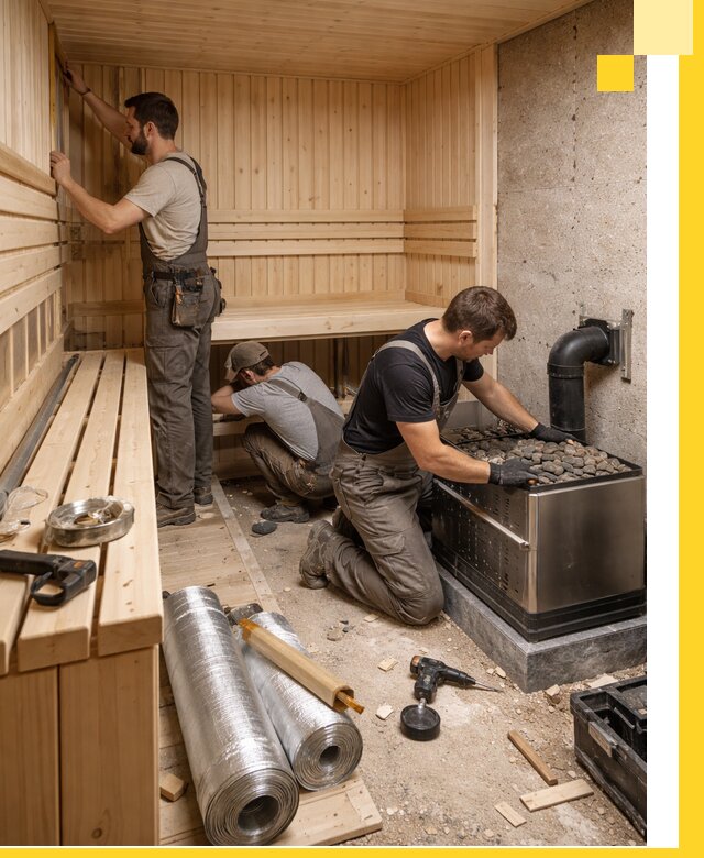 Индивидуальные сауны на заказ в Туймазы под ключ, проект и монтаж