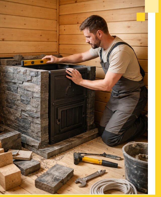 Производство и установка печей для саун под ключ в Туймазы