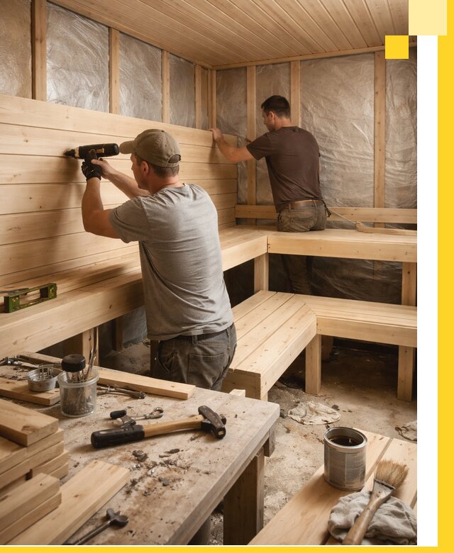 Профессиональная отделка бань и саун под ключ в Туймазы