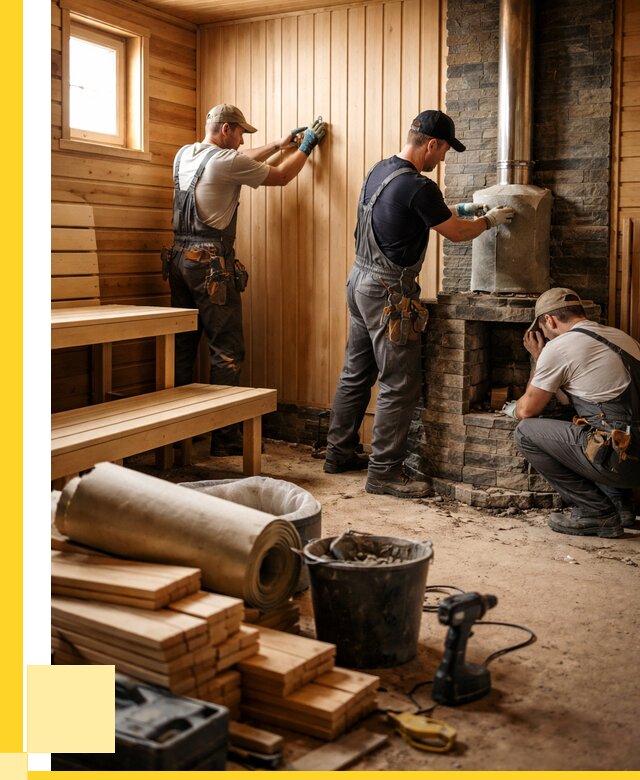 Ремонт бань под ключ в Туймазы от 45855 р. | ЭриданТмз