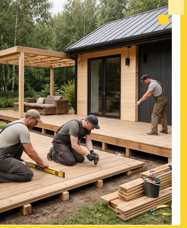 Строительство бань с террасой и бассейном под ключ в Туймазы