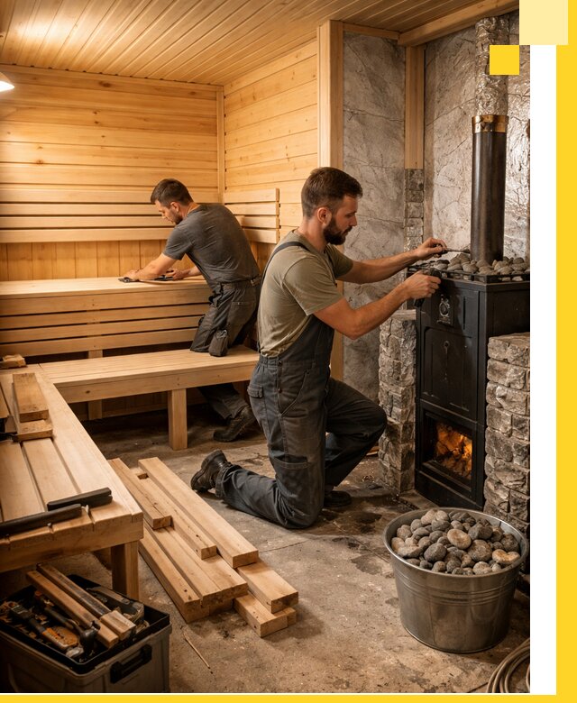 Дизайн и строительство интерьеров бань под ключ в Туймазы