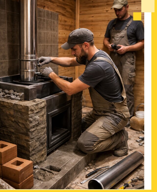 Изготовление и установка банных печей под ключ в Туймазы