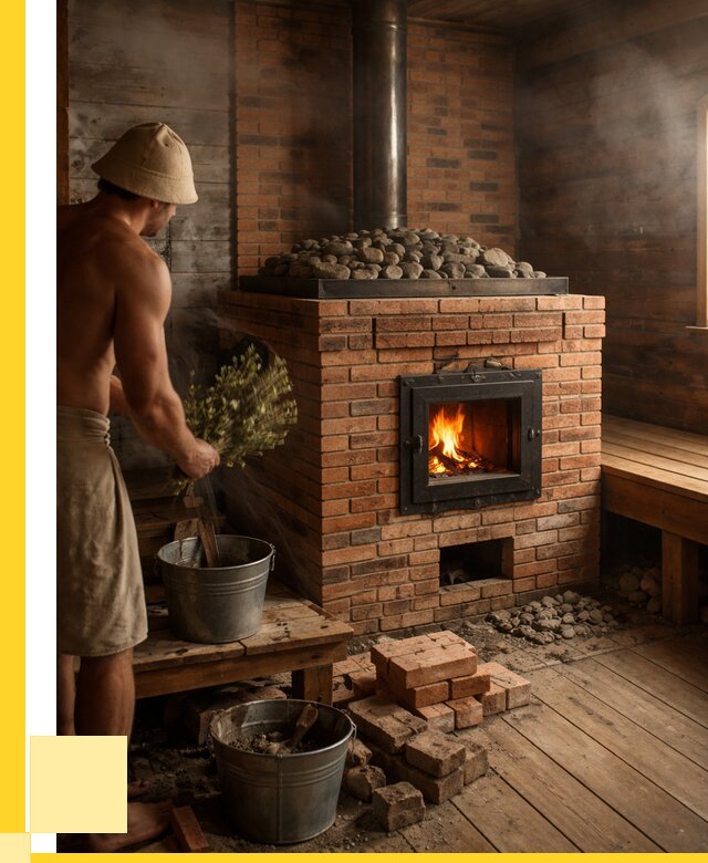 Кирпичные банные печи в Туймазы от 91710 р. | ЭриданТмз