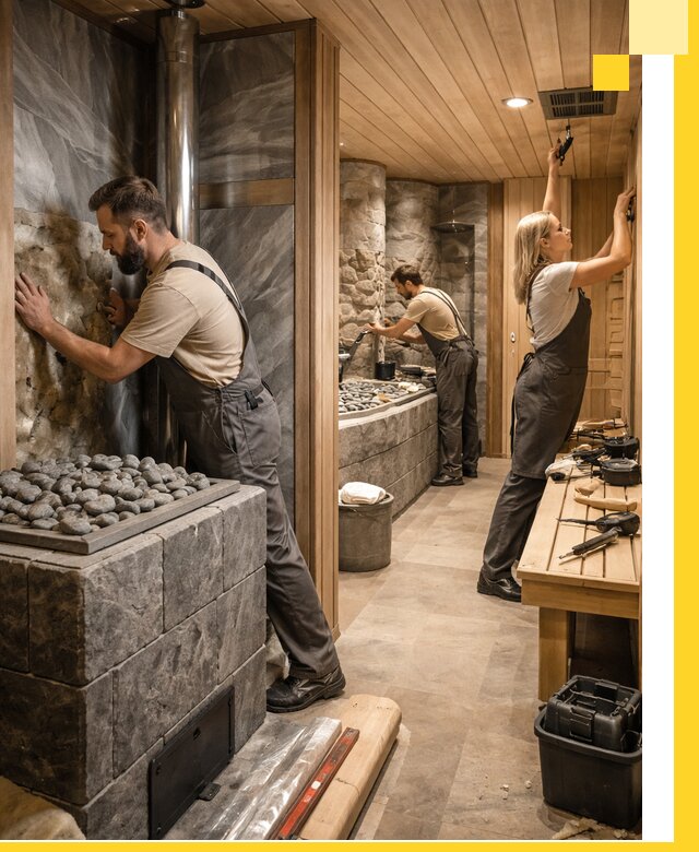Строительство бань и SPA процедур в Туймазы под ключ и отделкой