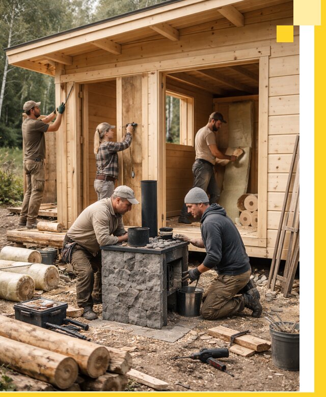 Купить баню под ключ в Туймазы строительство монтаж отделка