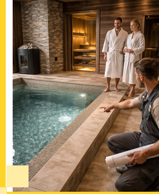 Проект бани с бассейном под ключ в Туймазы от 66235 р. | ЭриданТмз