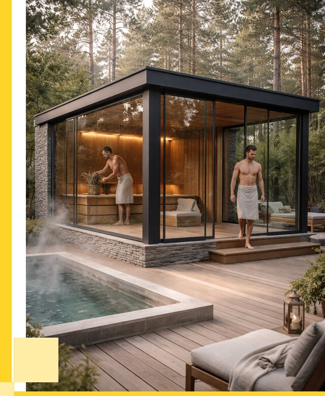 Стеклянные бани и двери в Туймазы от 458550 р. | ЭриданТмз