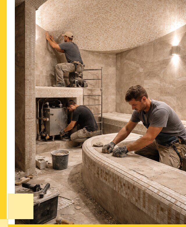 Монтаж хамамов под ключ в Туймазы от 254750 р. ЭриданТмз