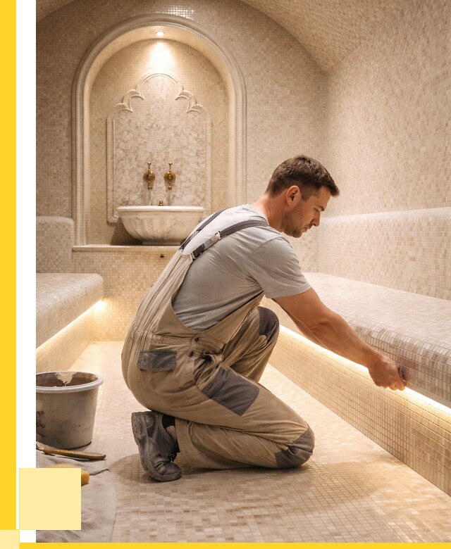 Отделка хамамов под ключ в Туймазы от 5605 р. | ЭриданТмз