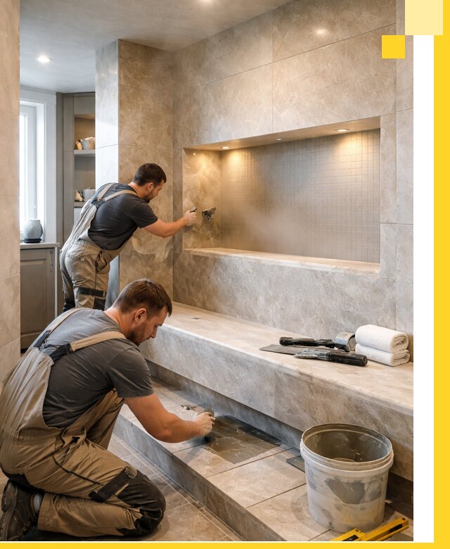 Профессиональное строительство хамама в квартире в Туймазы