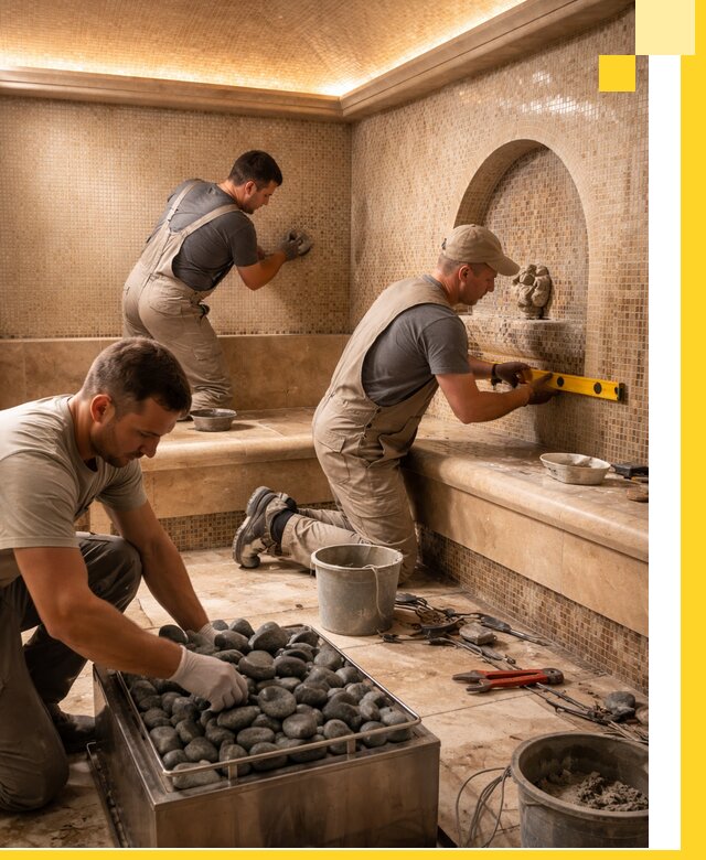 Проектирование и строительство хамама и сауны в Туймазы