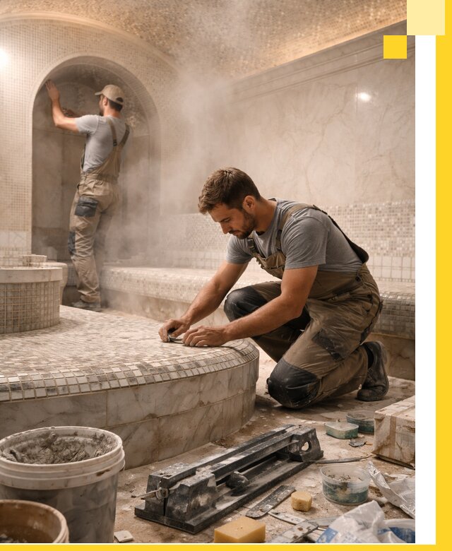 Профессиональный дизайн хамама и SPA под ключ в Туймазы