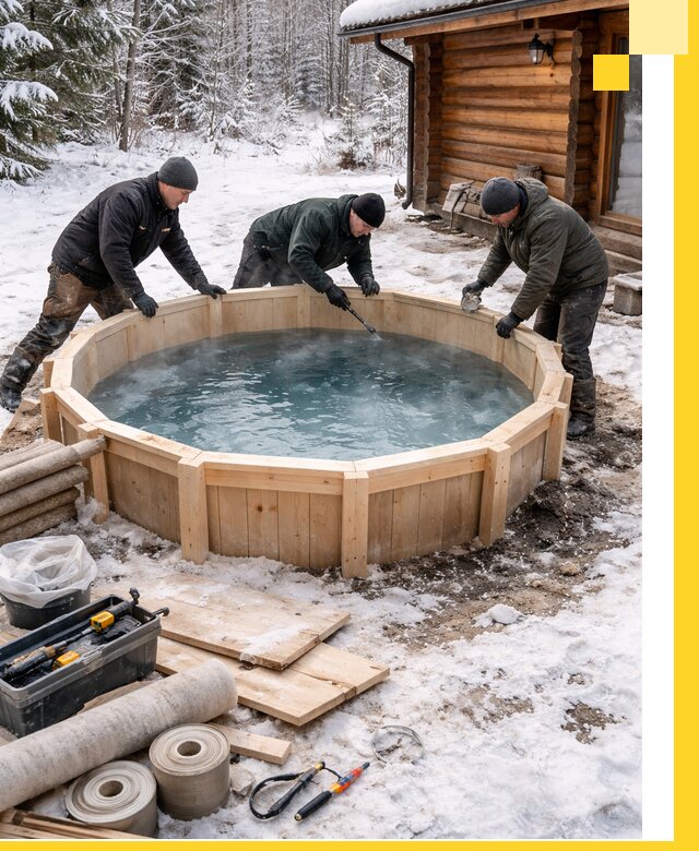 Изготовление и установка ледяных купелей под ключ в Туймазы